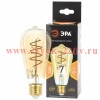 Лампа F-LED ST64-7W-824-E27 spiral gold (филамент спир. зол. 7Вт тепл. E27) (20/960) ЭРА Б0047665