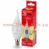 ЭРА LED BXS-8W-827-E14 R (диод, свеча на ветру, 8Вт, тепл, E14) (10/100/2800)