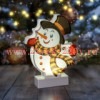 ЭРА EGNDS-08 Новогодний декоративный светильник Снеговичок, холодный белый LED, h 24 см, 3*АА, IP20