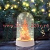ЭРА EGNDS-04 Новогодний декоративный светильник Рождество, теплый белый, 20 LED, h 18 см, 3*АА, IP20