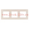 Рамка на 3 поста Эра 12 Сатин, слоновая кость 12-5103-02 (бежевый)