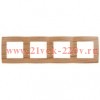 Рамка на 4 поста Эра 12, дуб 12-5004-09