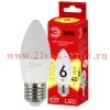 Лампа светодиодная smd B35-6w-827-E27_eco ЭРА Б0020620