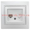 Розетка информационная RJ45 IP20 Intro Plano, белый 1-303-01