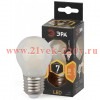 Лампа филаментная светодиодная шарик ЭРА F-LED P45-7W-827-E27 frost filament теплый свет 576634