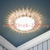 Светильник DK LD25 CHP/WH декор cо светодиодной подсветкой Gx53 шампань ЭРА Б0029636
