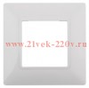 Рамка на 1 пост Эра Elegance белый 14-5001-01