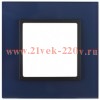 Рамка 1-м 14-5101-29 стекло Elegance синий+антрацит ЭРА Б0034483