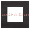 Рамка на 1 пост металл Эра Elegance чёрный+антрацит 14-5201-05
