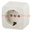 Розетка 2P+E Schuko накладная 16А-250В IP20 Polo Intro, слоновая кость 3-202-02 (5056183753856) (бежевый)