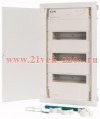 Компактный щит, встраиваемое исполнение, 3 ряда, стальная дверь KLV-36UPS-F