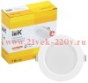 Светильник LED ДВО 1611 белый круг 7Вт 3000К IP20 IEK