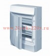 Влагозащищенный настенный бокс ABB Mistral65 24М (2х12) непрозрачная дверь без клеммников 65P12X21