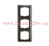 Рамка ABB Basic 55 3 поста цвет черный (2513-95)