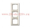 Рамка ABB Basic 55 3 поста цвет белый шале (2513-96)