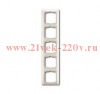 Рамка ABB Basic 55 5 постов цвет белый шале (2515-96)