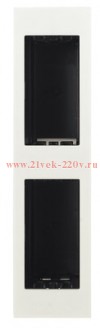 Цоколь для мебели/перегородки на 2 х 1 модулю вертикальный ABB Zenit, альпийский белый (N2671.2 BL)