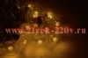 Гирлянда LED Galaxy Bulb String 10м, черный КАУЧУК, 30 ламп*6 LED ЖЕЛТЫЕ, влагостойкая IP65