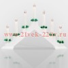 Новогодняя горка 7 свечек, цвет корпуса: Белый, цвет свечения: ТЕПЛЫЙ БЕЛЫЙ