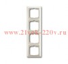 Рамка ABB Basic 55 4 поста цвет белый шале (2514-96)