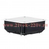 Коробка распаячная КМП-020-008 для полых стен, 110х110х45, полистирол, черная/белая, метал.ла