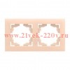 Рамка 2-м Валенсия крем. PROxima EKF EWM-G-302-20