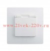 Розетка Legrand Etika Plus IP44 с заземлением, самозажимные клеммы, белый