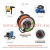 Удлинитель силовой RMx-4es-3x2.5-40m-IP44 на металлической катушке с заземлением с выключателем 4 ро