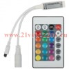 Контроллер мини для светодиодной ленты с ИК пультом RGBController-12/24V-72/144W-IP20-IR ЭРА Б006111