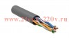 ITK Каб. в. п. U/UTP кат. 5E 4х2х24AWG solid PVC серый