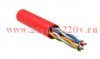 ITK Каб. в. п. U/UTP кат. 5E 4х2х24AWG solid LSZH 305м крас.