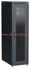 Шкаф сетевой LINEA N 38U 800х1000мм стекл. передняя дверь задняя металлическая чер. ITK LN05-38U81-G