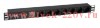 ITK PDU 7 розеток нем. ст, с LED выкл, 1U, без шнура, вх. С14