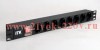ITK PDU 8 розеток нем. ст, с LED выкл, 1U, без шнура, вх. С14