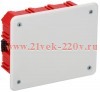 Коробка распаячная СП 120х92х45 КМ41028 для полых стен (с саморезами пластиковые лапки с крышкой) IE