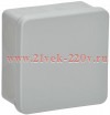 Коробка распаячная ОП КМ42435 80х80х40мм IP67 8 вводов сер. IEK UKO21-080-080-040-K41-66