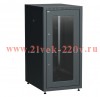 ITK Шкаф LINEA E 18U 600х800мм двери 2шт стек. и метал. чер.