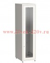 ITK Шкаф LINEA E 42U 600х800мм двери 2шт стек. и метал. сер.