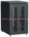 Шкаф сетевой 19дюйм LINEA N 18U 600х800мм передняя перфорированная распаш. двуствор. задняя перфорир