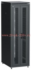 Шкаф сетевой 19дюйм LINEA N 38U 600х800мм передняя перфорированная распаш. двуствор. задняя перфорир