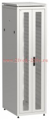 Шкаф сетевой 19дюйм LINEA N 42U 600х800мм передняя перфорированная распаш. двуствор. задняя перфорир