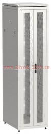 Шкаф сетевой 19дюйм LINEA N 47U 600х800мм передняя перфорированная распаш. двуствор. задняя перфорир