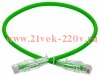 Патч-корд кат.6 UTP 5м standart лент. замок зел. ITK PC02-C06UL-5M-SC-RL