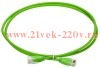 Патч-корд кат.6 UTP 0.5м slim колпачок без язычка зел. ITK PC02-C06UL-D05M-SL-NT