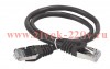 ITK Коммутационный шнур (патч-корд), кат.5Е FTP, 0,5м, черный
