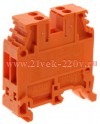 Клемма M4/6 винт 4мм.кв. оранжевая ABB