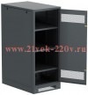 Шкаф LINEA B (пустой) 1450х600мм дверь метал. черн. ITK LB05-14H69-M