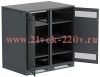 Шкаф LINEA B (пустой) 1450х1400мм дверь двустворч. метал. черн. ITK LB05-14H49-2M
