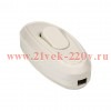 Переключатель бра бел. 6А 250В EKF Simple