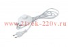 Шнур для бра с ножным выключателем 2м 2х0.5кв.мм EKF ASL-610